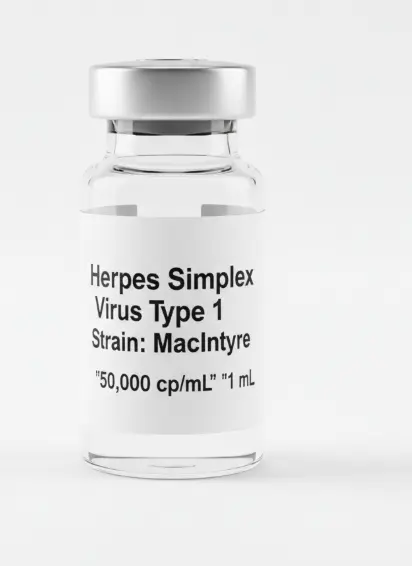 Herpes Simplex Virus Type 1 Strain: MacIntyre ''50,000 cp/mL'' ''1 mL''